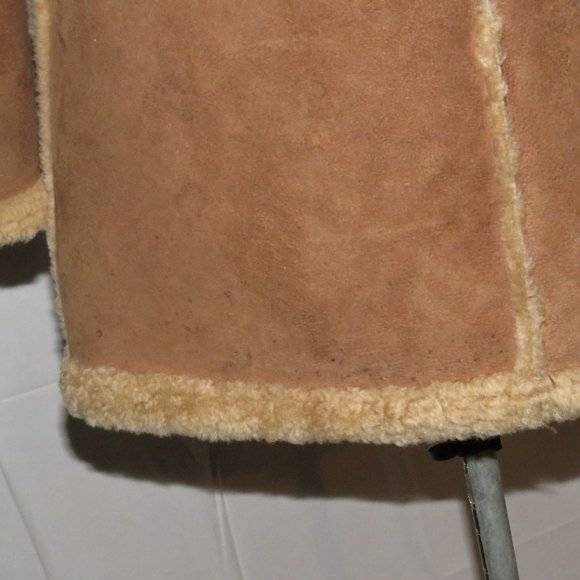 Sawyer of Napa Suede Shearling Rancher Women's Jacket 10 - Picture 9 of 13